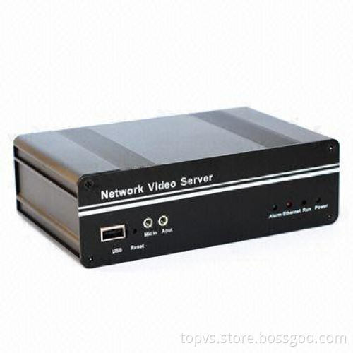 H.264 Digital Video Server, IP Signal Supports Dual Stream and Two-way Audio